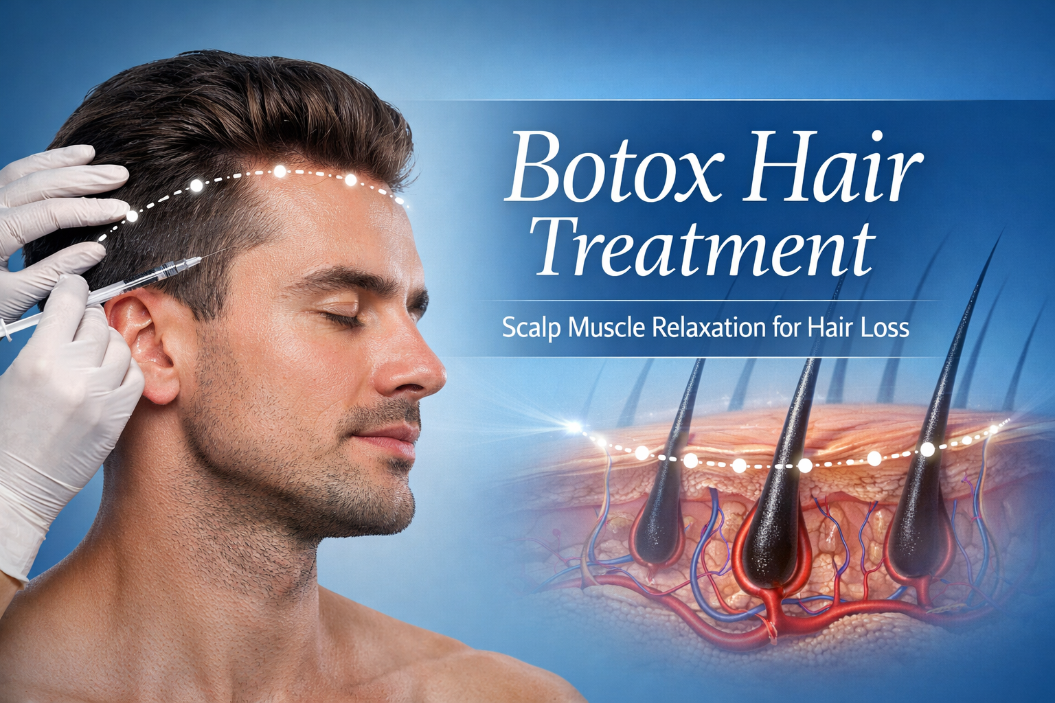 Botox for male pattern baldness
